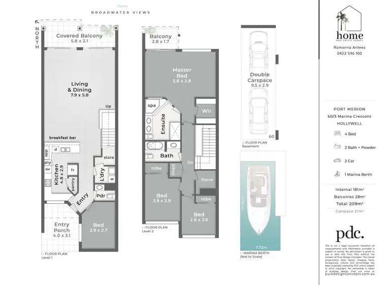 Floorplan of Homely townhouse listing, Address available on request