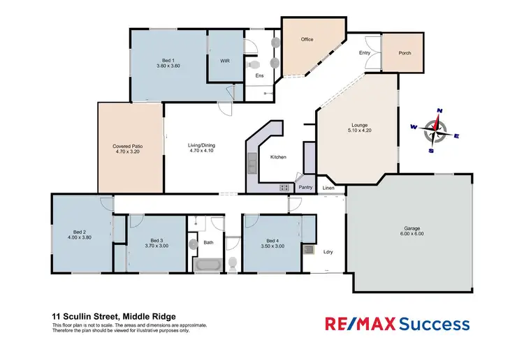 Floorplan of Homely house listing, 11 Scullin Street, Middle Ridge QLD 4350
