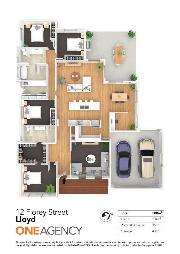 Floorplan of Homely house listing, 12 FLOREY STREET, Lloyd NSW 2650