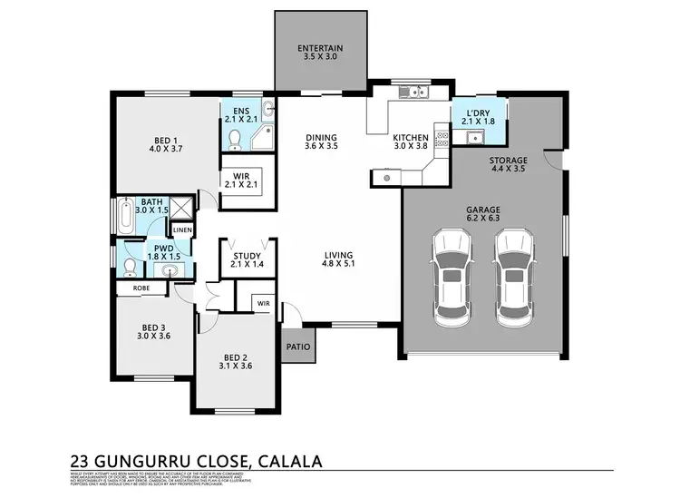 Floorplan of Homely house listing, 23 Gungurru Close, Tamworth NSW 2340
