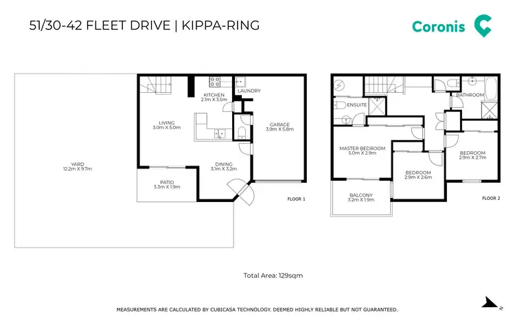 Floorplan of Homely townhouse listing, 51/30-42 Fleet Drive, Kippa-Ring QLD 4021