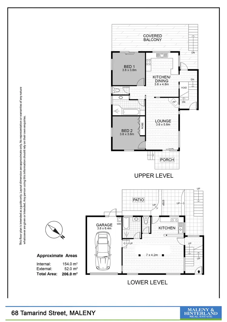 Floorplan of Homely house listing, 68 Tamarind Street, Maleny QLD 4552