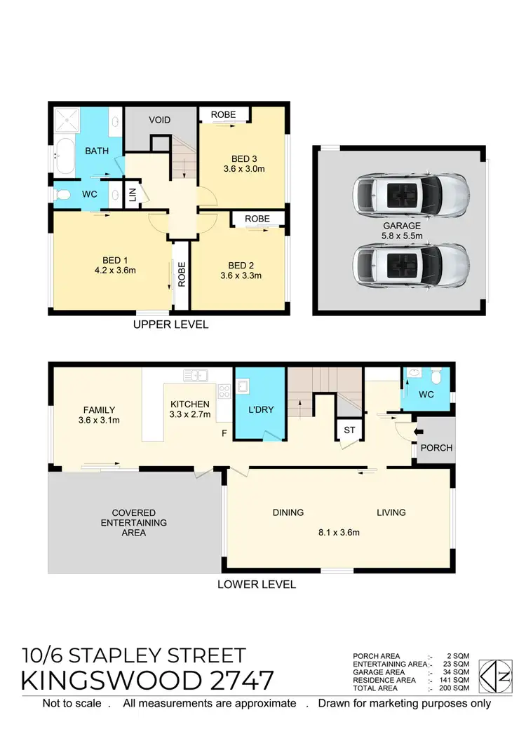 Floorplan of Homely townhouse listing, 10/6 Stapley Street, Kingswood NSW 2747