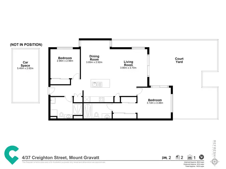 Floorplan of Homely unit listing, 4/37 Creighton Street, Mount Gravatt QLD 4122
