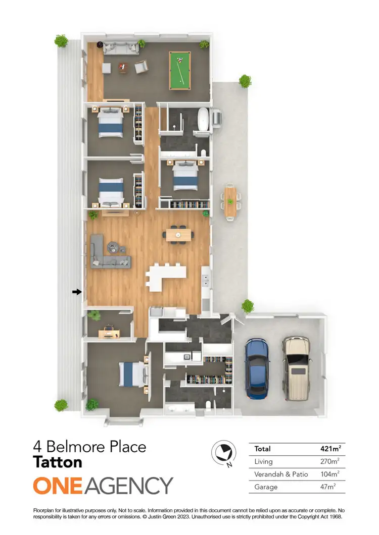 Floorplan of Homely house listing, 4 BELMORE PLACE, Tatton NSW 2650