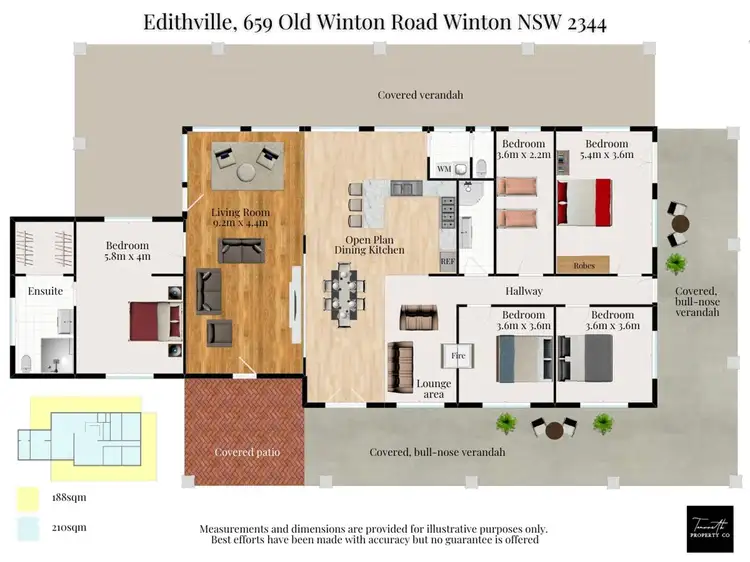 Floorplan of Homely rural property listing, "Edithville" 659 Old Winton Road, Tamworth NSW 2340