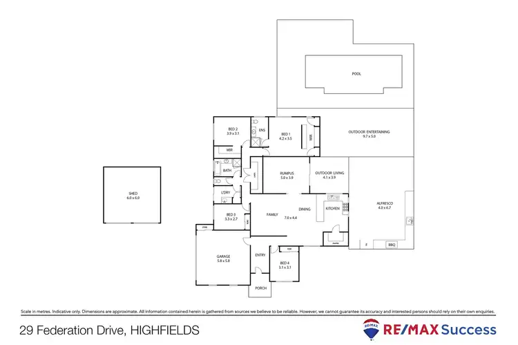 Floorplan of Homely house listing, 29 Federation Drive, Highfields QLD 4352