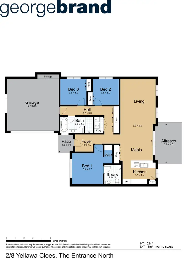 Floorplan of Homely semi-detached listing, 8B Yellawa Close, The Entrance North NSW 2261