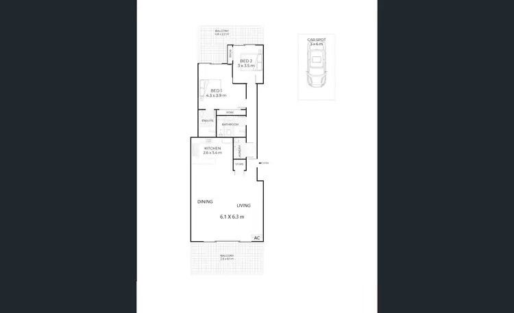 Floorplan of Homely unit listing, 17/6-12 The Avenue, Mount Druitt NSW 2770