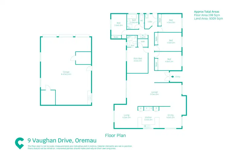 Floorplan of Homely house listing, 9 Vaughan Drive, Ormeau QLD 4208