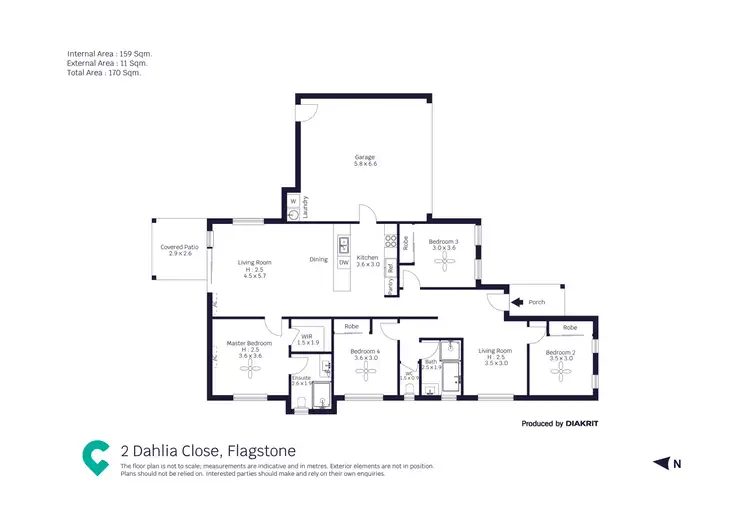 Floorplan of Homely house listing, 2 Dahlia Close, Flagstone QLD 4280