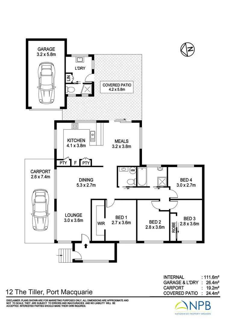 Floorplan of Homely house listing, 12 The Tiller, Port Macquarie NSW 2444