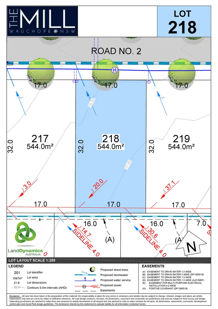 Floorplan of Homely land listing, Lot 218 The Mill Estate, Wauchope NSW 2446