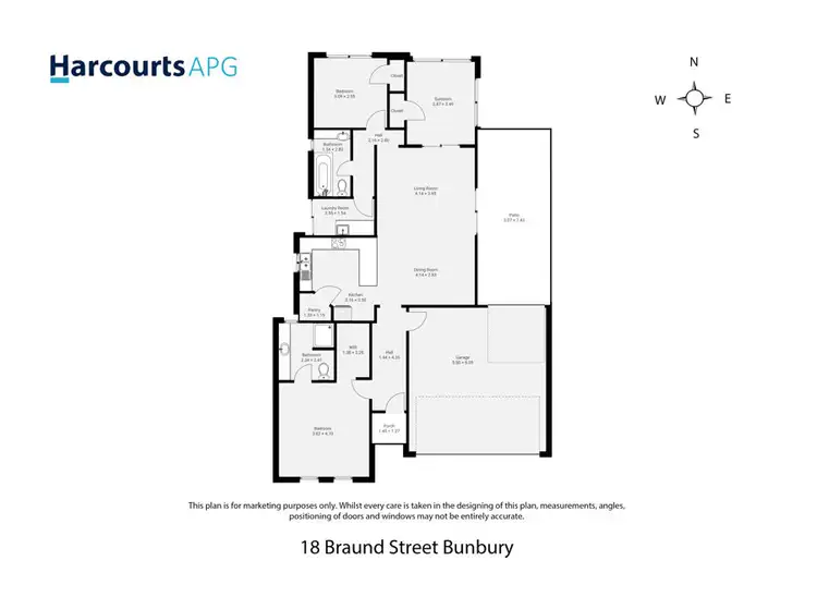 Floorplan of Homely house listing, 18 Braund Street, Bunbury WA 6230