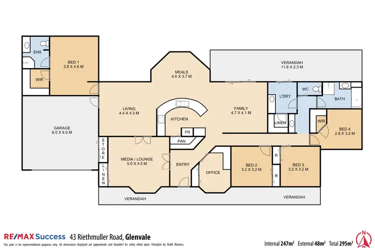 Floorplan of Homely house listing, 43 Riethmuller Road, Glenvale QLD 4350