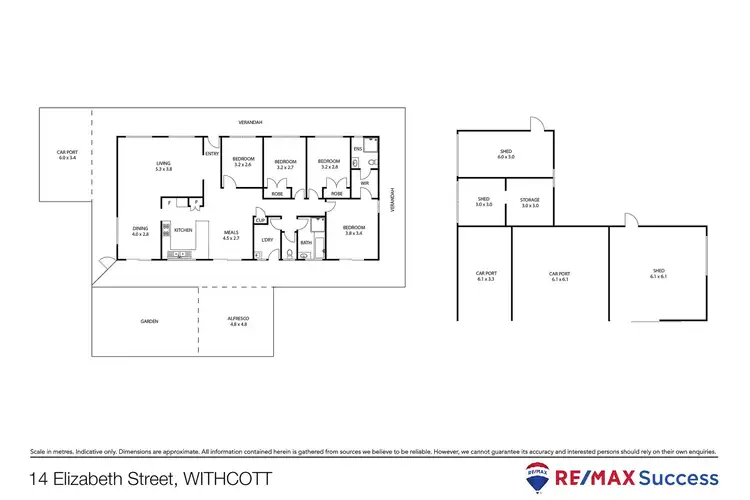 Floorplan of Homely house listing, 14 Elizabeth Street, Withcott QLD 4352