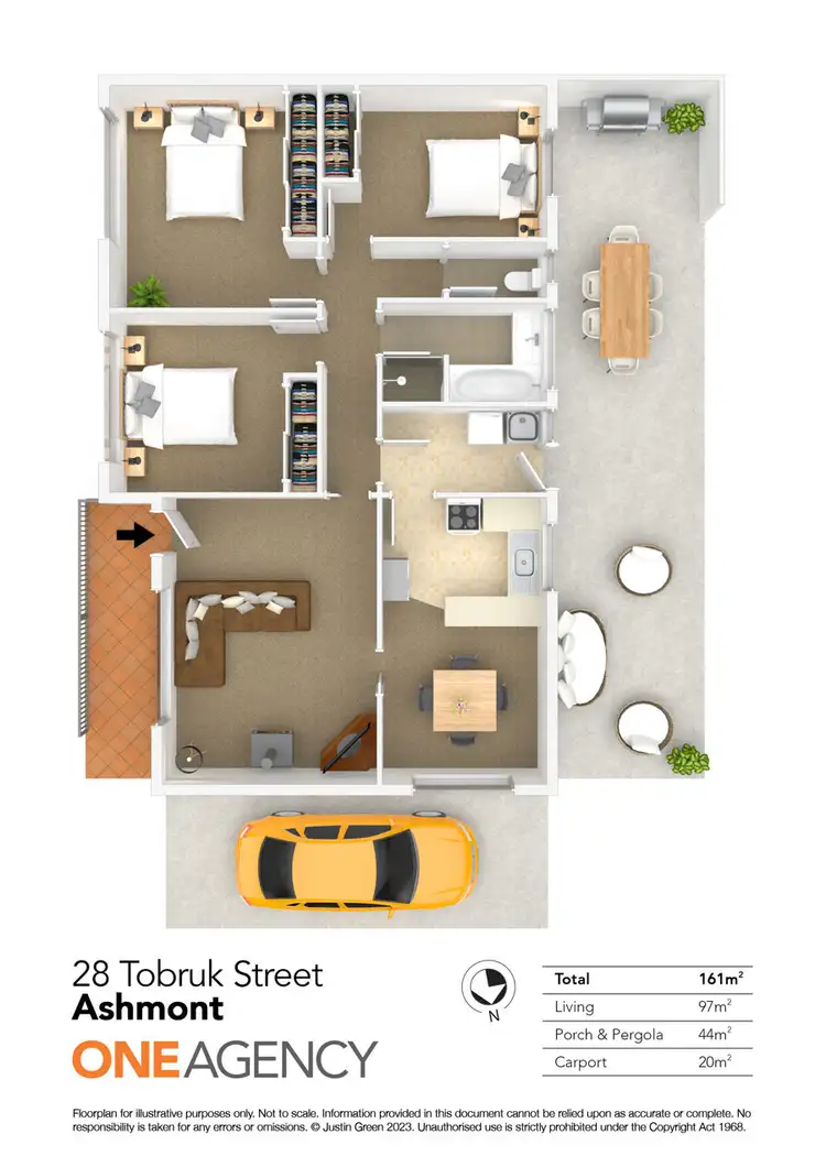 Floorplan of Homely house listing, 28 TOBRUK STREET, Ashmont NSW 2650