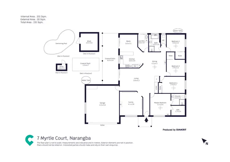 Floorplan of Homely house listing, 7 Myrtle Court, Narangba QLD 4504