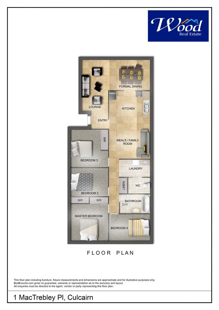 Floorplan of Homely house listing, 1 Mac Trebley Place, Culcairn NSW 2660