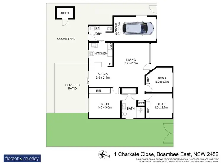 Floorplan of Homely house listing, 1 Charkate Cl, Boambee East NSW 2452