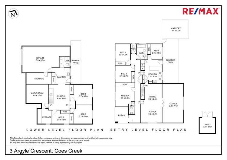 Floorplan of Homely house listing, 3 Argyle Crescent, Coes Creek QLD 4560