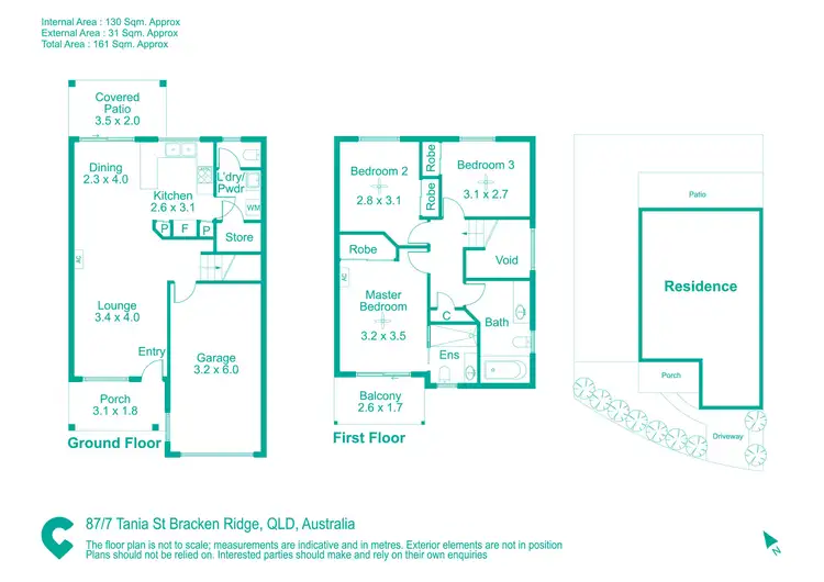 Floorplan of Homely townhouse listing, 87/7 Tania Street, Bracken Ridge QLD 4017