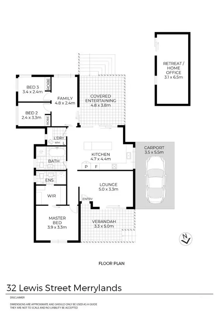 Floorplan of Homely house listing, 32 Lewis Street, Merrylands NSW 2160