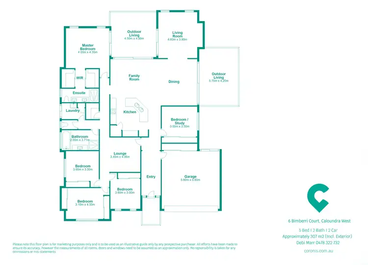 Floorplan of Homely house listing, 6 Bimberri Court, Caloundra West QLD 4551