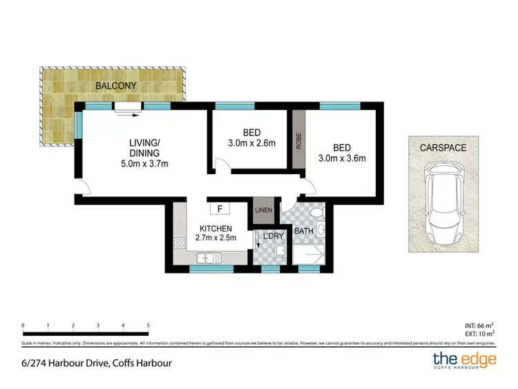 Floorplan of Homely unit listing, 6/274 Harbour Drive, Coffs Harbour NSW 2450