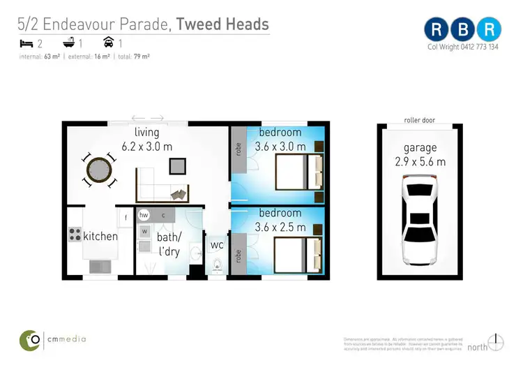 Floorplan of Homely unit listing, 5/2 Endeavour Parade, Tweed Heads NSW 2485
