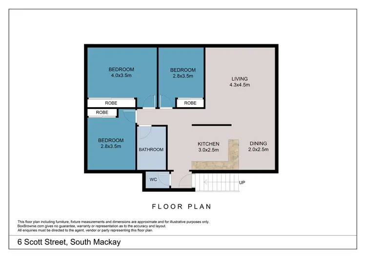 Floorplan of Homely house listing, 6 Scott Street, South Mackay QLD 4740