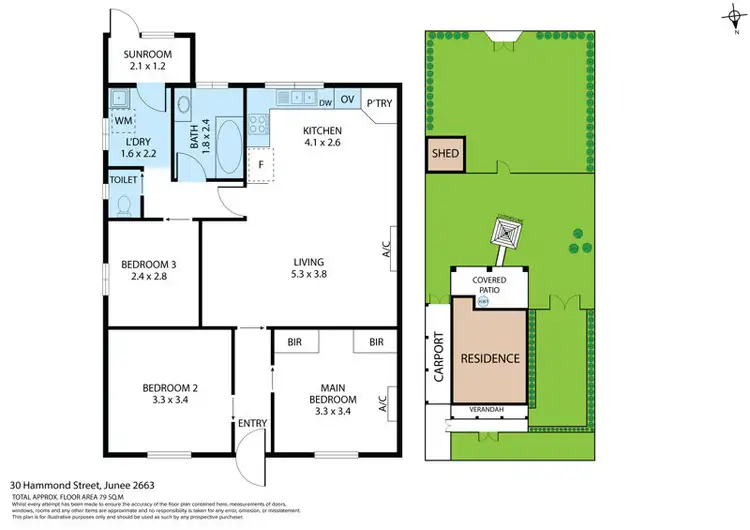 Floorplan of Homely house listing, 30 Hammond Street, Junee NSW 2663