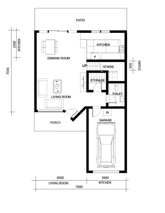 Floorplan of Homely townhouse listing, 9/32 Riverview Road, Nerang QLD 4211