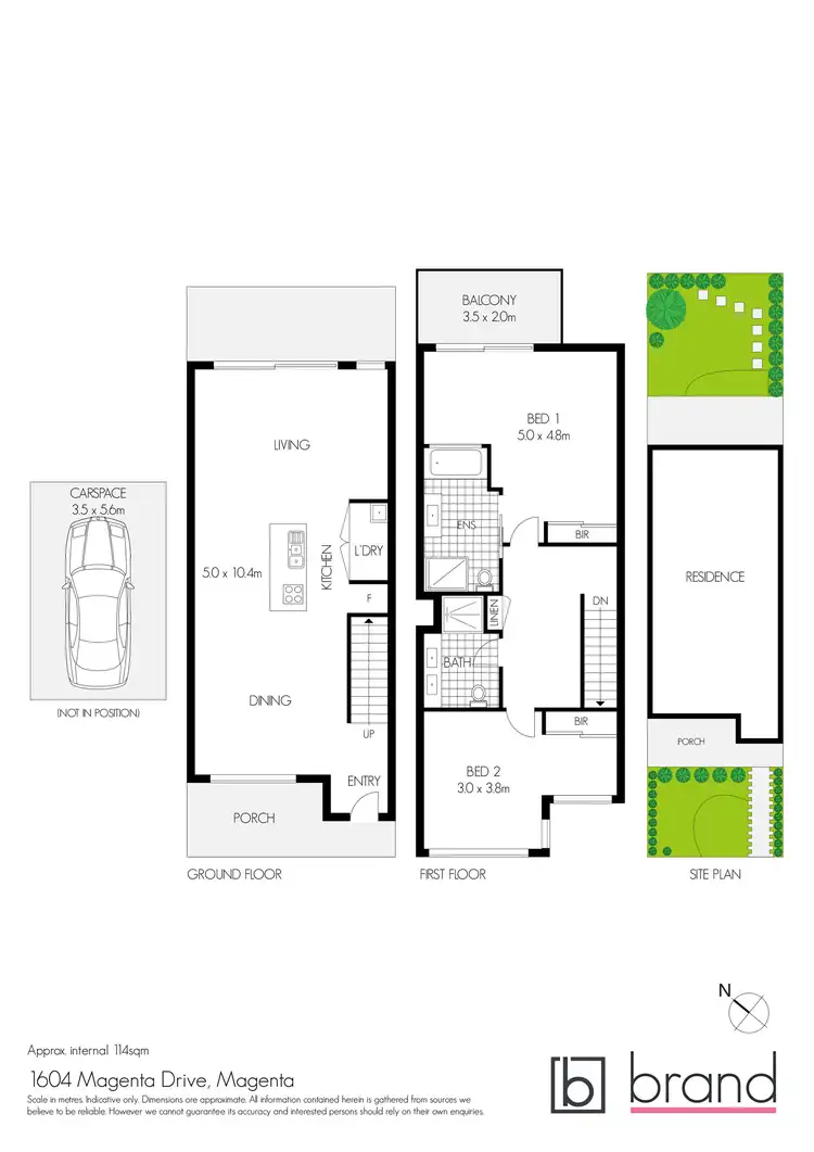 Floorplan of Homely townhouse listing, 1604 Magenta Drive, Magenta NSW 2261