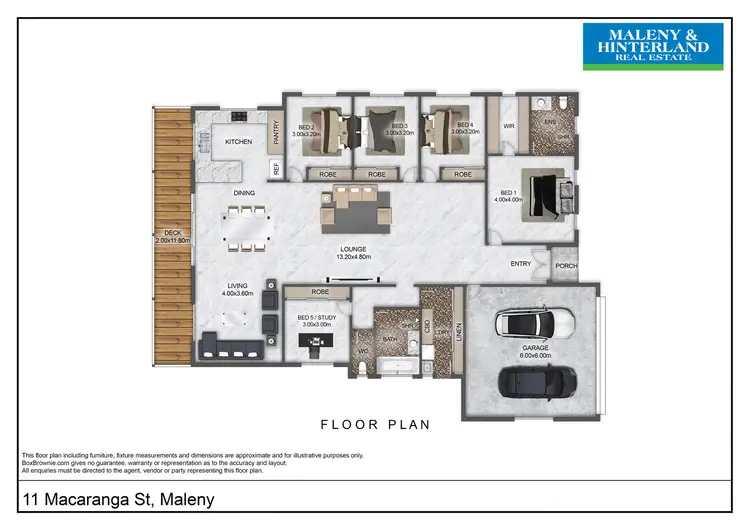 Floorplan of Homely house listing, 11 Macaranga Street, Maleny QLD 4552
