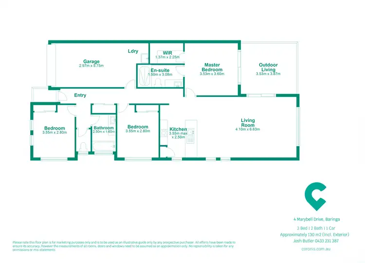 Floorplan of Homely house listing, 4 Marybell Drive, Baringa QLD 4551