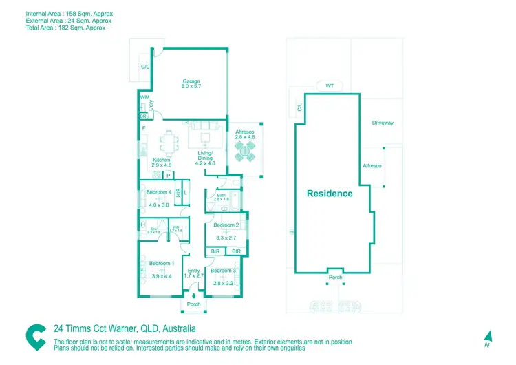 Floorplan of Homely house listing, 24 Timms Circuit, Warner QLD 4500