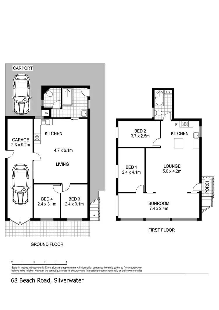 Floorplan of Homely house listing, 68 Beach Road, Silverwater NSW 2264