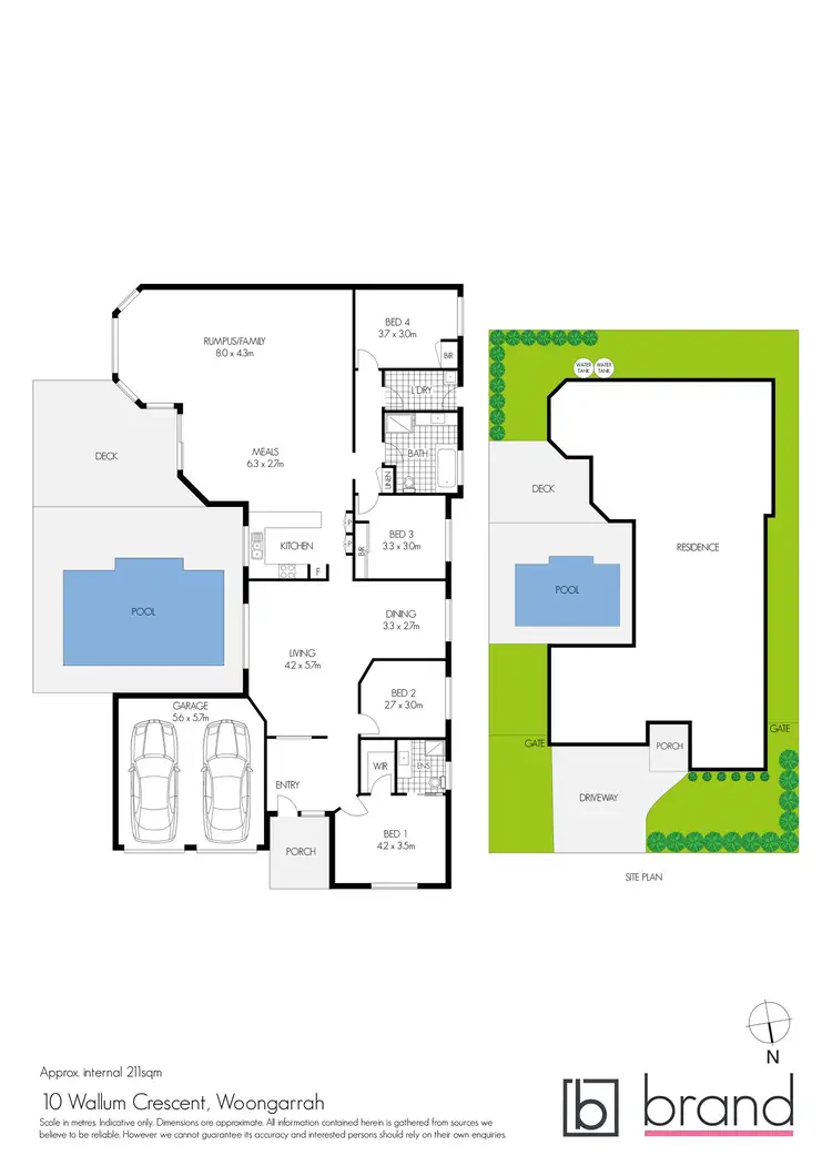 Floorplan of Homely house listing, 10 Wallum Crescent, Woongarrah NSW 2259
