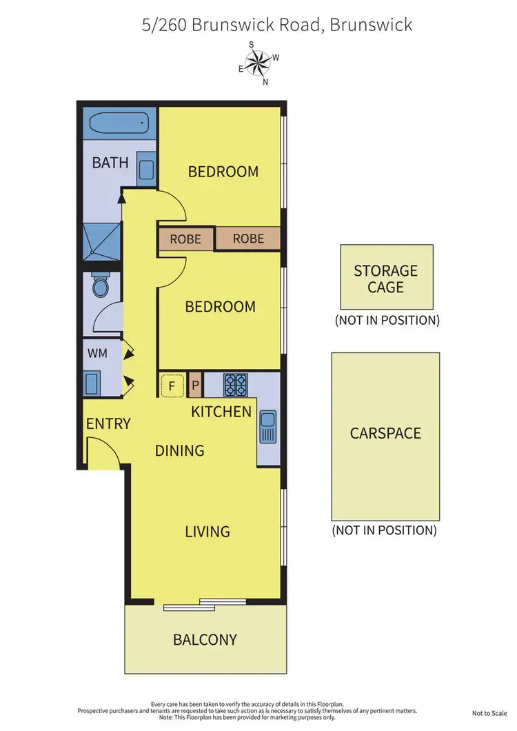 Floorplan of Homely apartment listing, 5/260 Brunswick Road, Brunswick VIC 3056