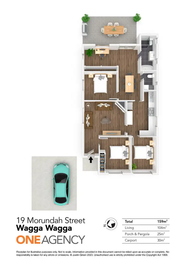 Floorplan of Homely house listing, 19 MORUNDAH STREET, Wagga Wagga NSW 2650