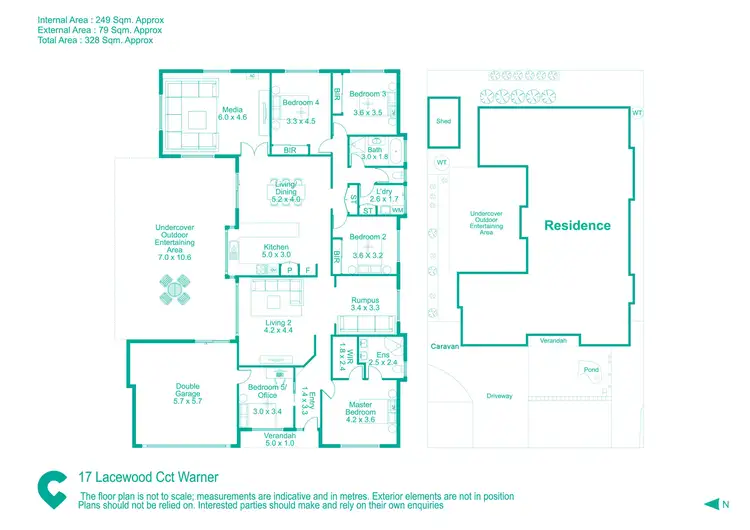 Floorplan of Homely house listing, 17 Lacewood Circuit, Warner QLD 4500