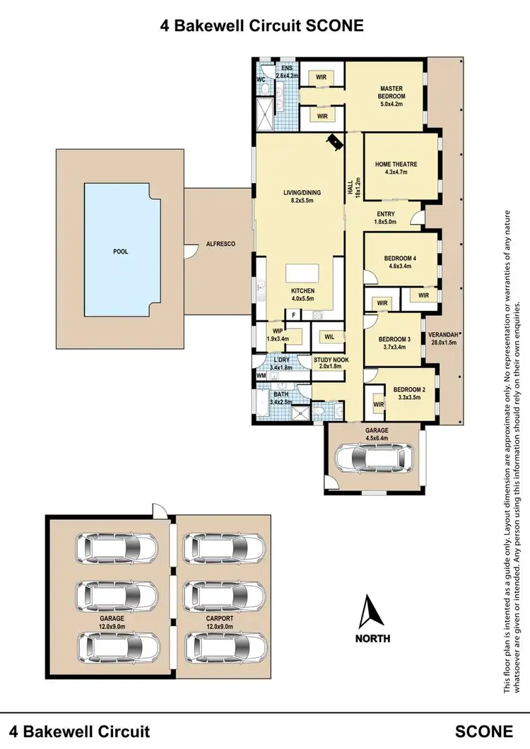 Floorplan of Homely house listing, 4 Bakewell Circuit, Scone NSW 2337