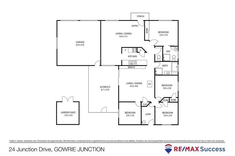 Floorplan of Homely house listing, 24 Junction Drive, Gowrie Junction QLD 4352