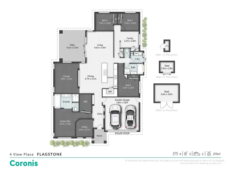 Floorplan of Homely house listing, 4 View Place, Flagstone QLD 4280