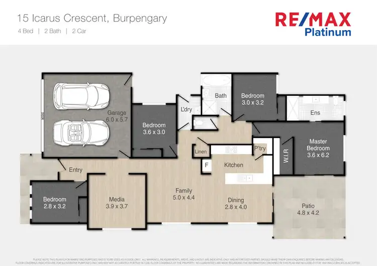 Floorplan of Homely house listing, 15 Icarus Crescent, Burpengary QLD 4505