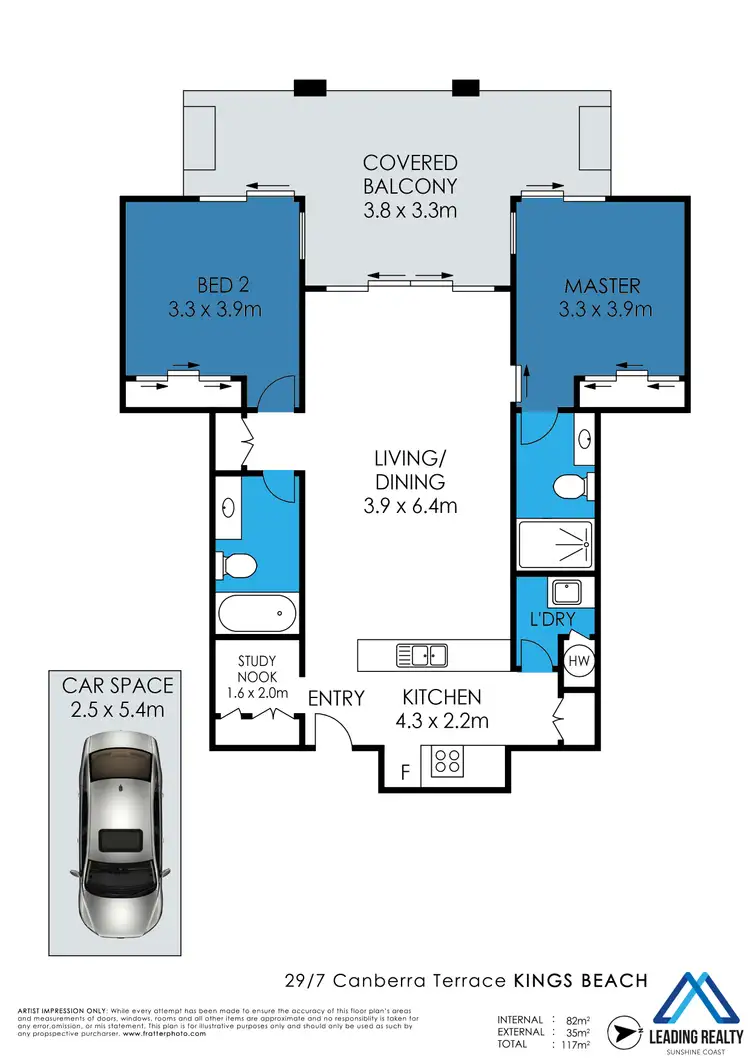 Floorplan of Homely unit listing, 29/7 Canberra Tce, Kings Beach QLD 4551