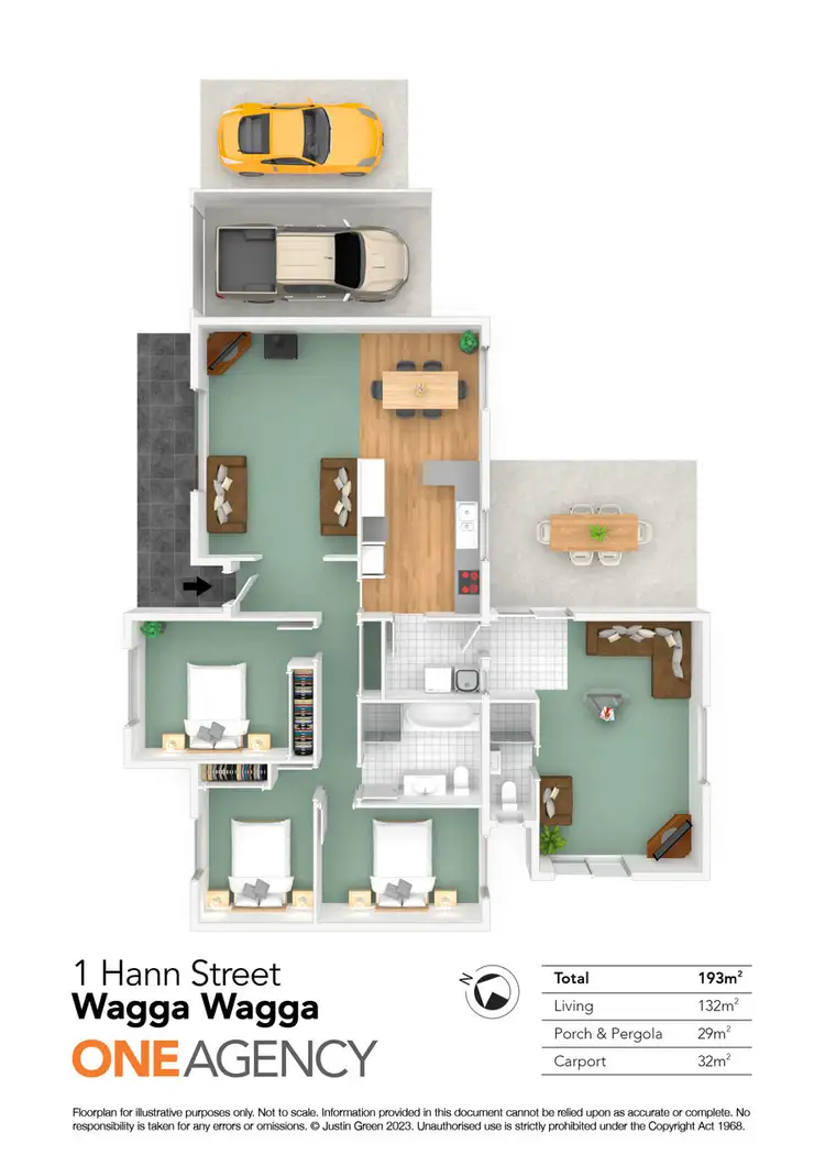 Floorplan of Homely house listing, 1 HANN STREET, Wagga Wagga NSW 2650