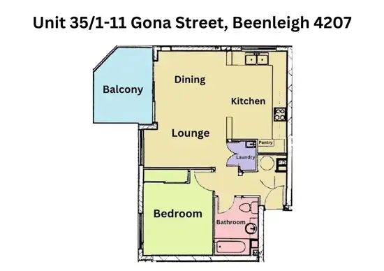 Floorplan of Homely unit listing, 35/1-11 Gona Street, Beenleigh QLD 4207