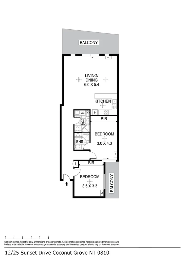 Floorplan of Homely unit listing, 12/25 Sunset Drive, Coconut Grove NT 810